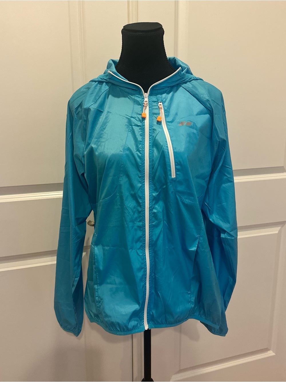 Koppen Women's Teal Hooded Lightweight Jacket